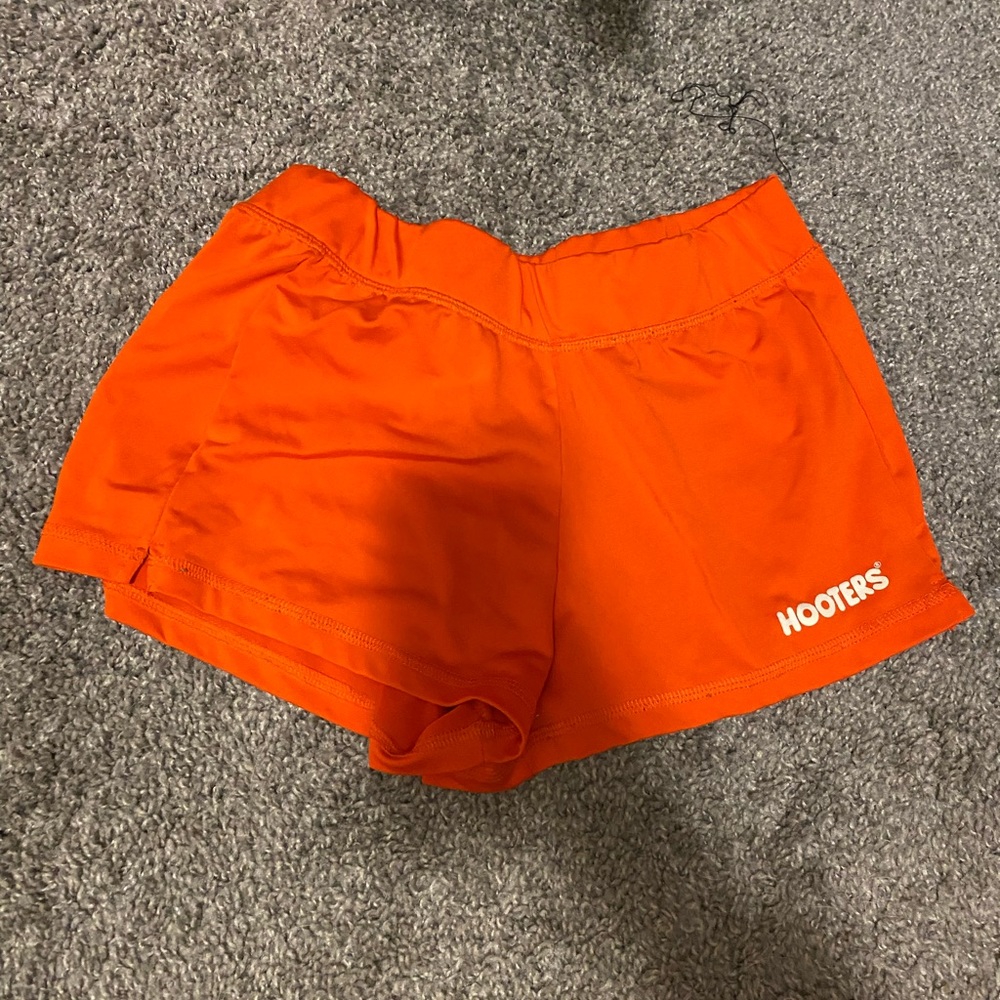 Hooters orange booty shorts